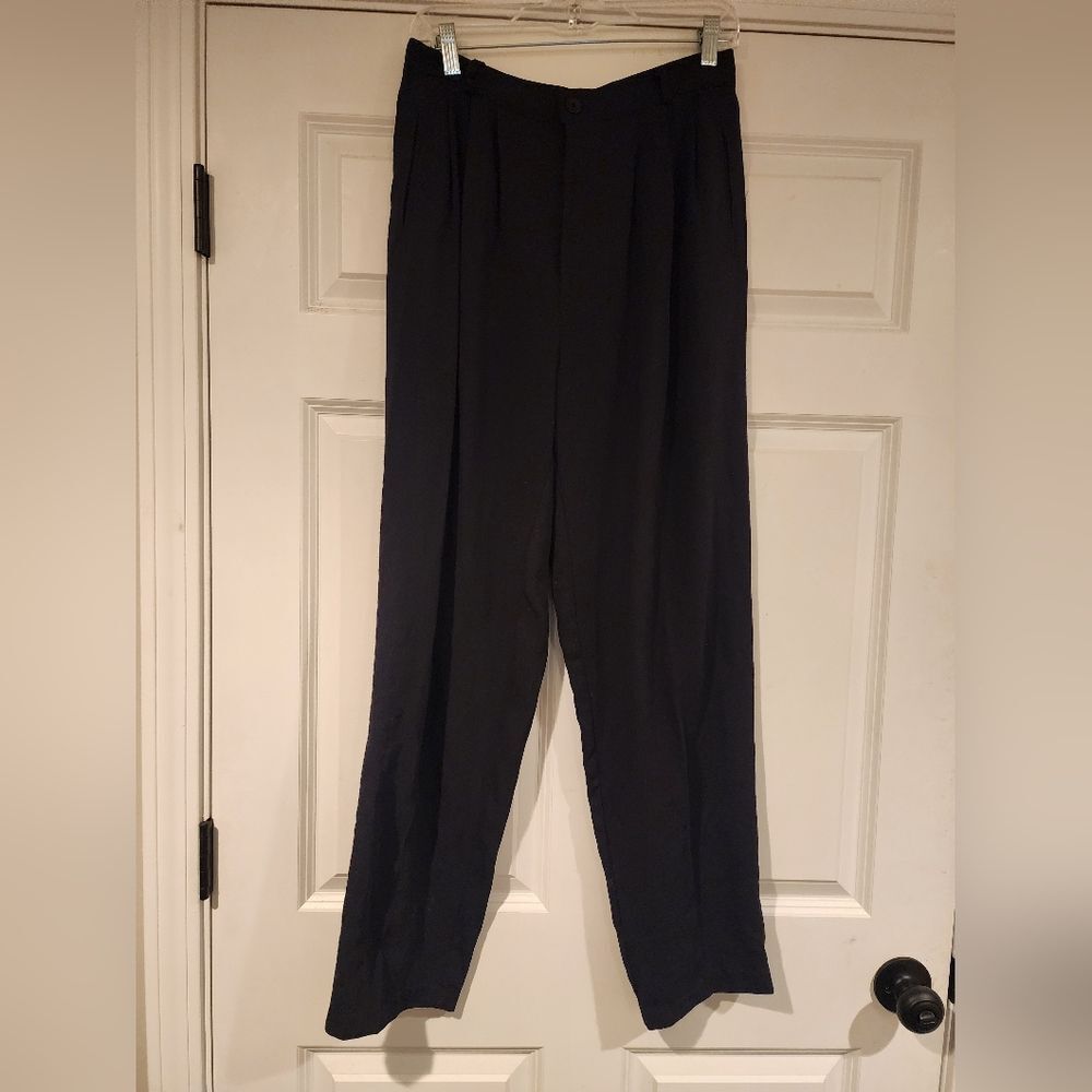 Tribal Sportswear black high waisted dress pants 12